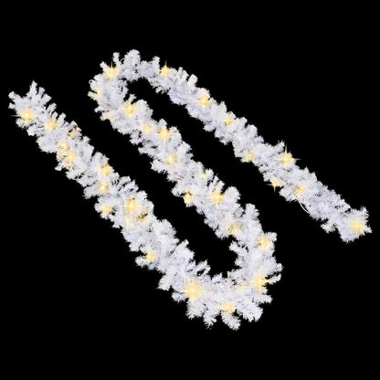 Julgirlang med LED-lampor 5 m vit
