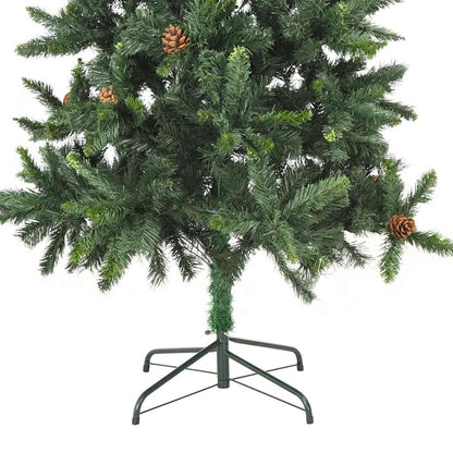 Plastgran med kottar grön 180 cm