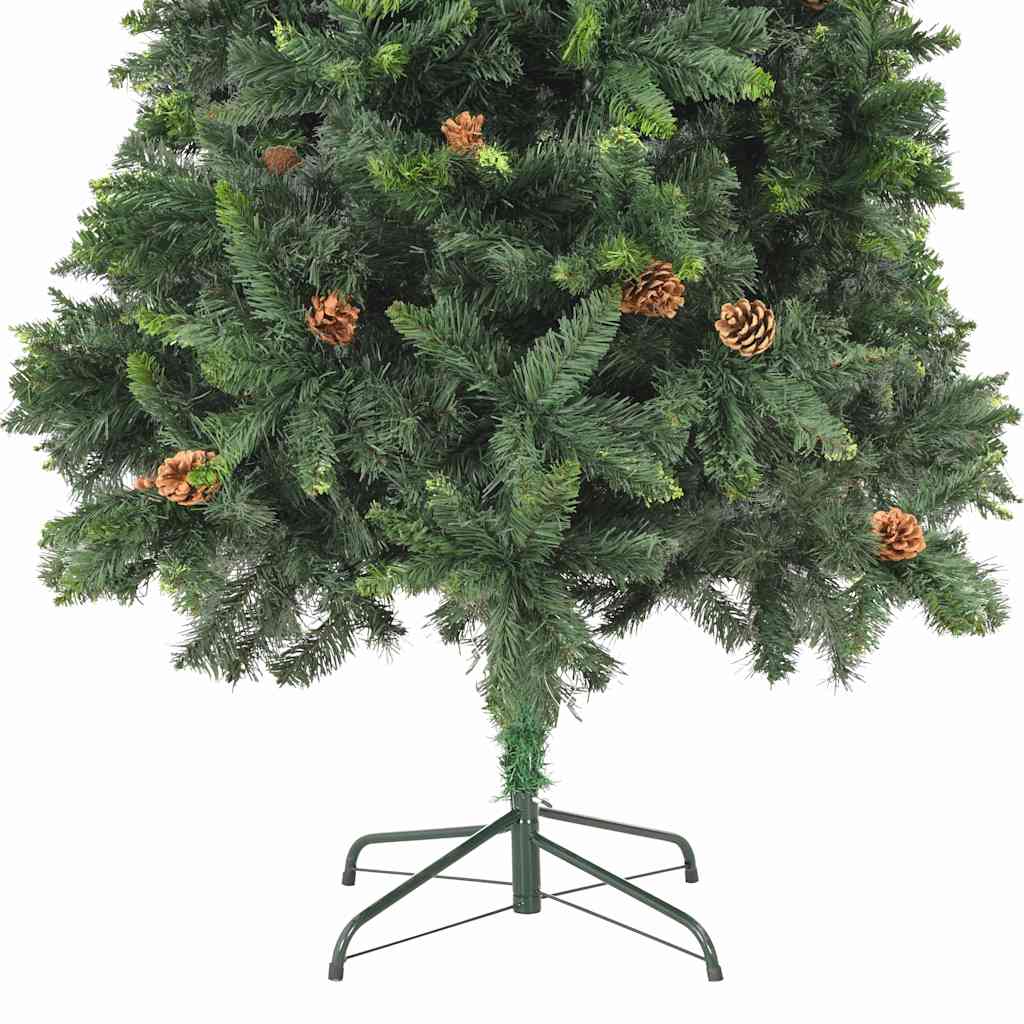 Plastgran med kottar grön 210 cm