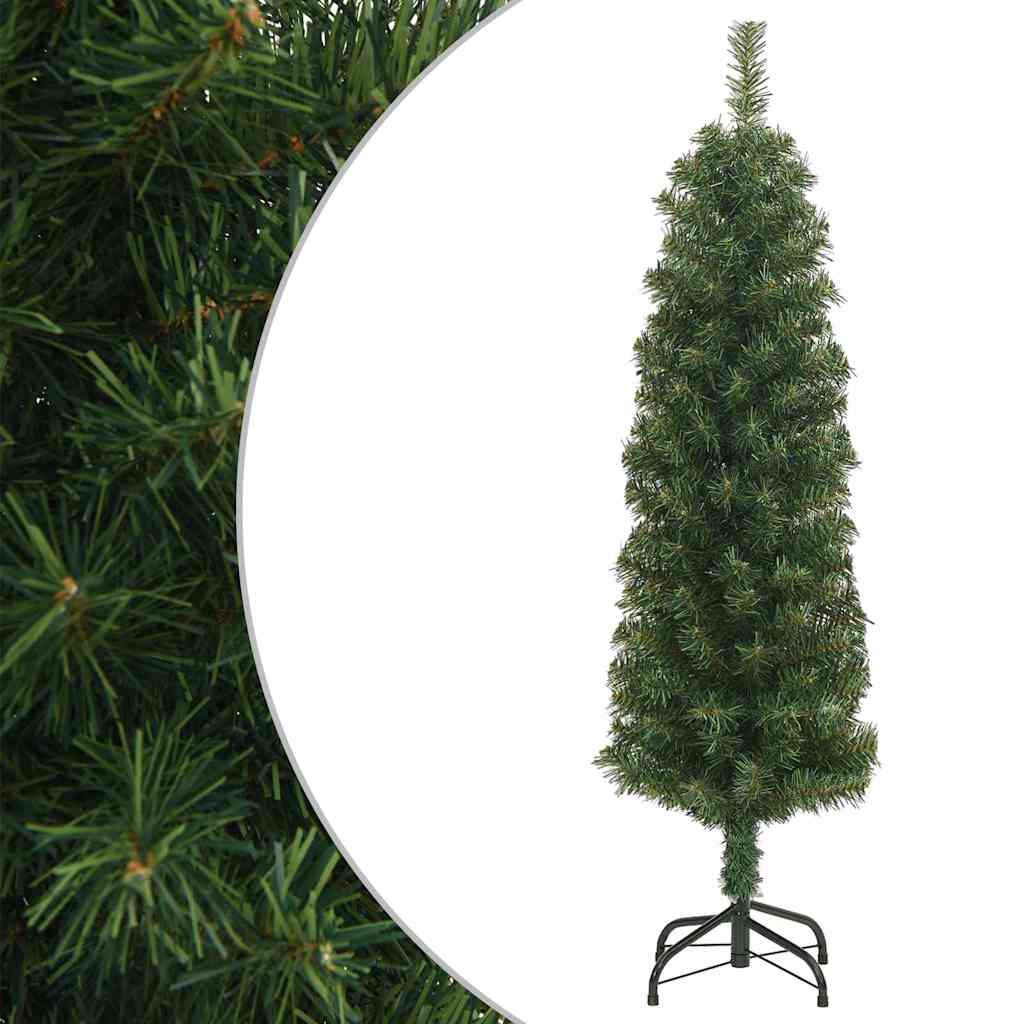 Smal plastgran med fot grön 150 cm PVC