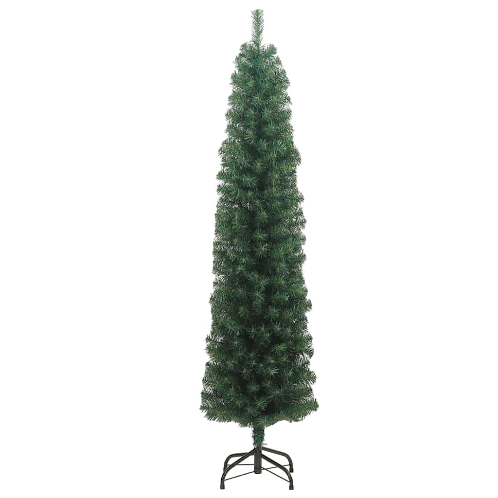 Smal plastgran med fot grön 180 cm PVC