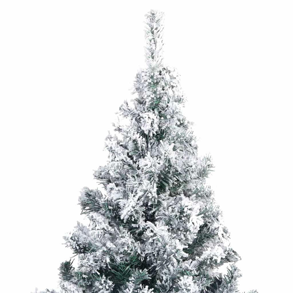 Plastgran med snö grön 210 cm PVC