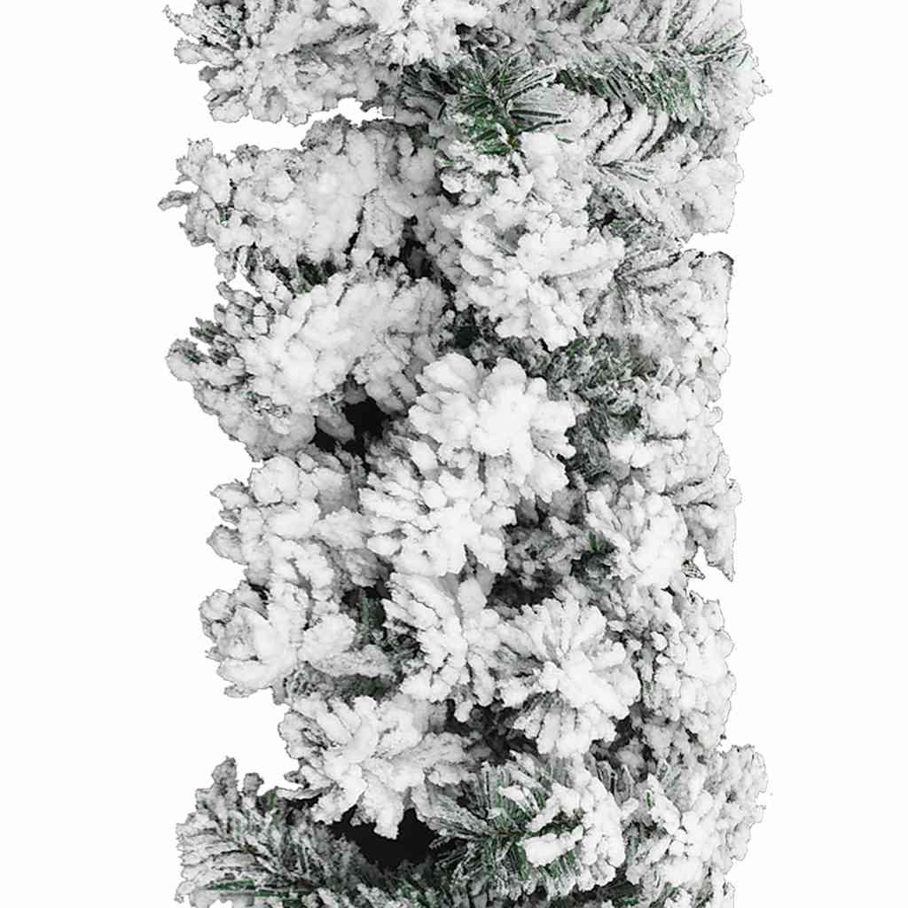 Julgirlang med snö 5 m PVC
