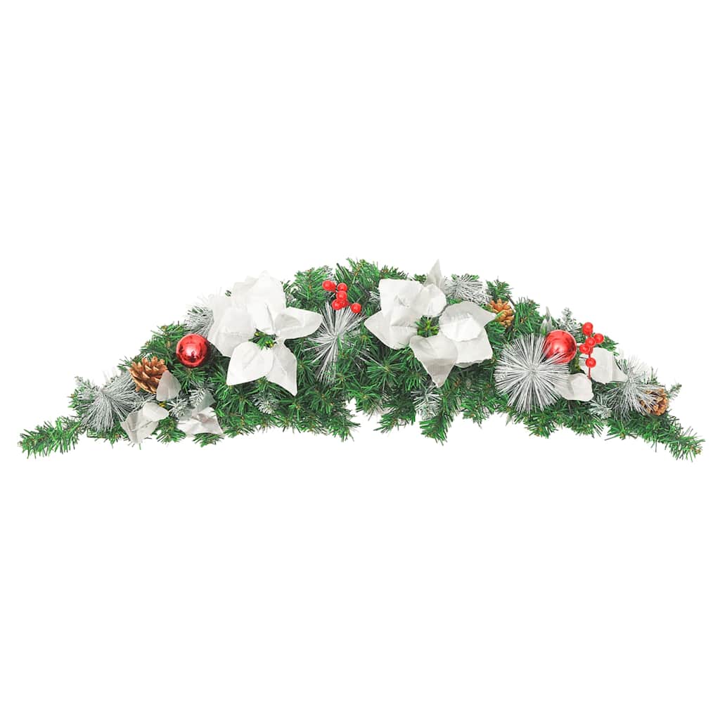 Julbåge med LED grön 90 cm PVC