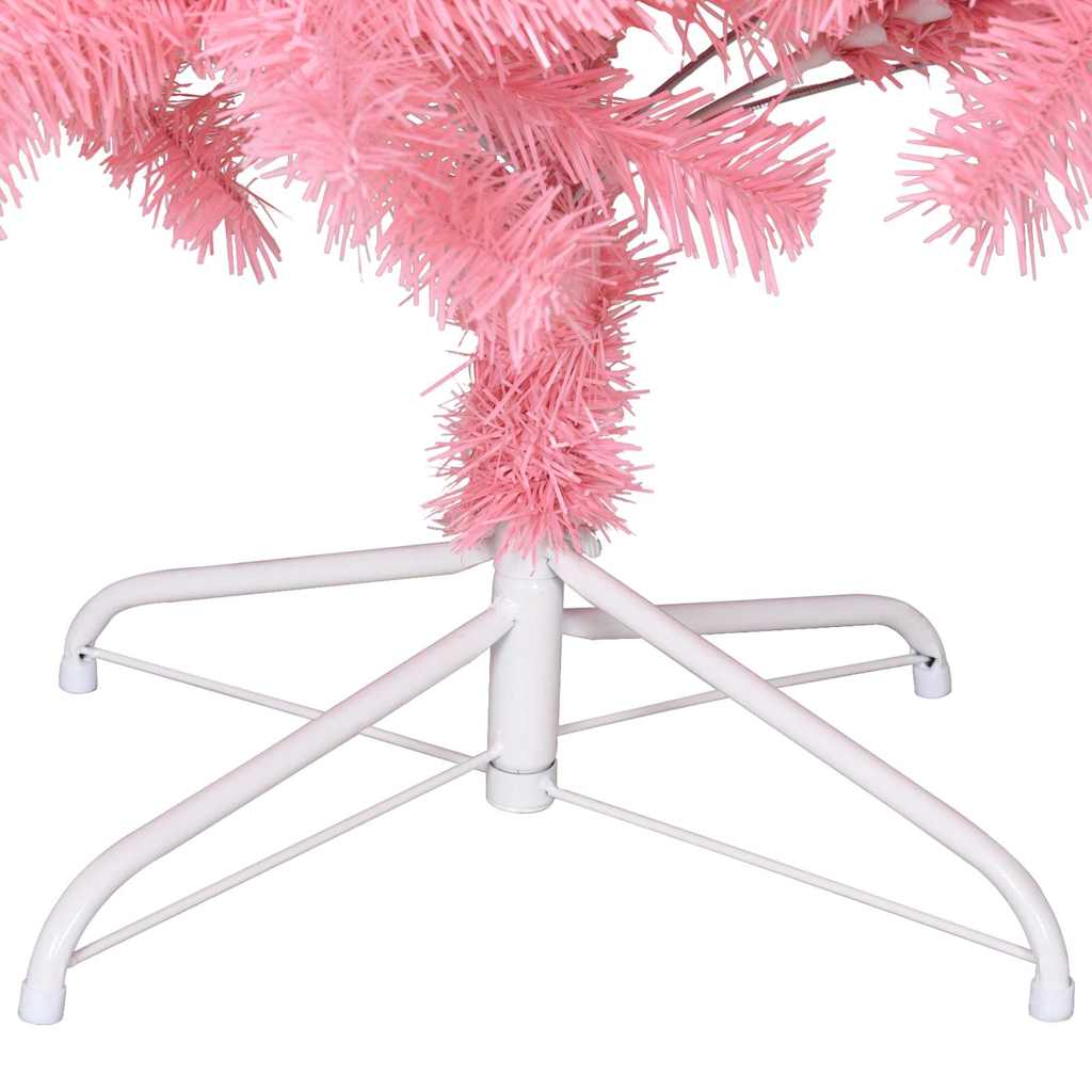 Plastgran med fot rosa 180 cm PVC