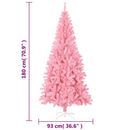 Plastgran med fot rosa 180 cm PVC