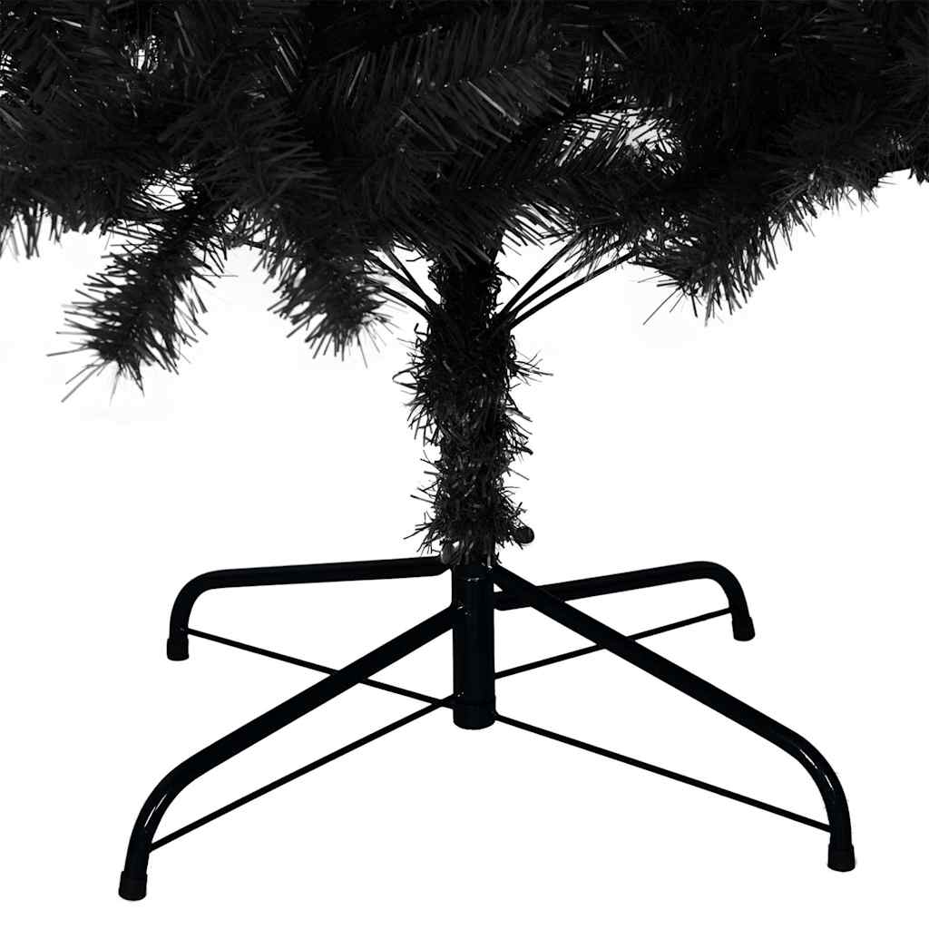 Plastgran med fot svart 210 cm PVC
