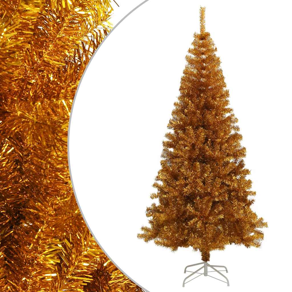 Plastgran med fot guld 180 cm PET