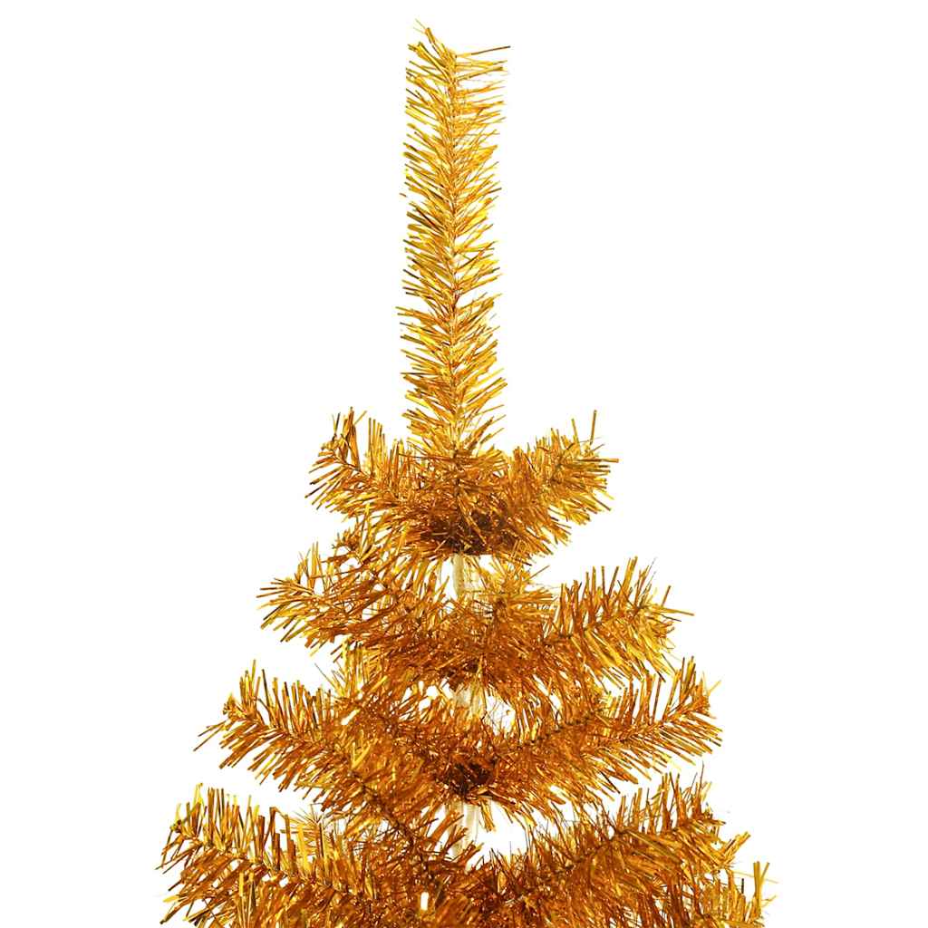 Plastgran med fot guld 180 cm PET
