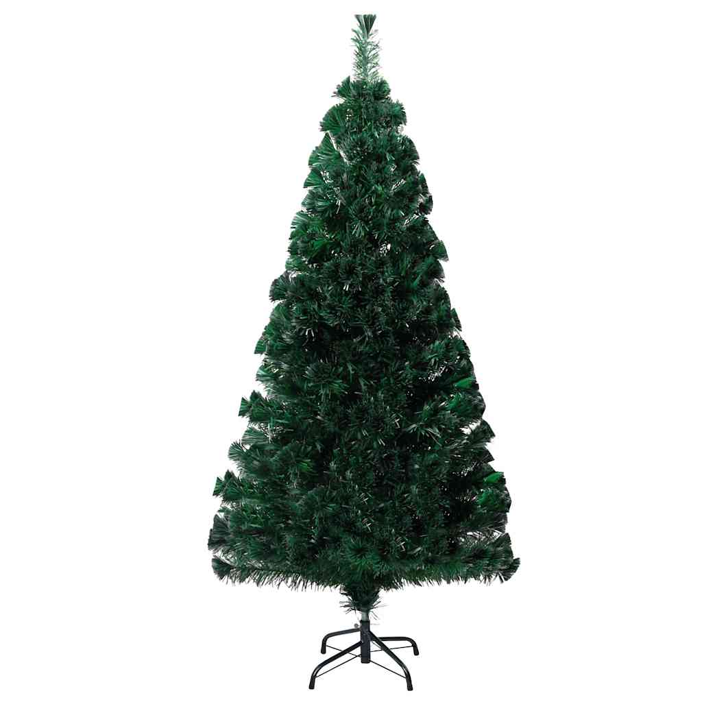 Plastgran med fot grön 150 cm fiberoptik