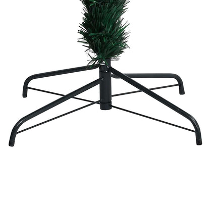 Plastgran med fot grön 210 cm fiberoptik
