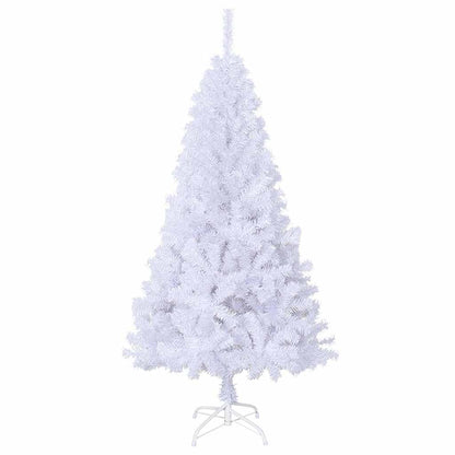 Plastgran med tjocka grenar vit 150 cm PVC