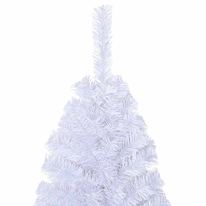Plastgran med tjocka grenar vit 150 cm PVC