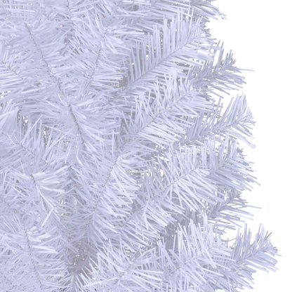Plastgran med tjocka grenar vit 180 cm PVC