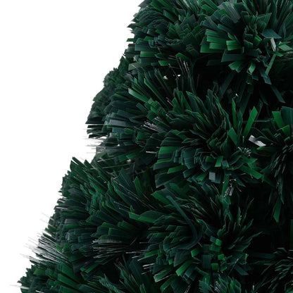 Förbelyst julgran med fot och LED 64 cm fiberoptik