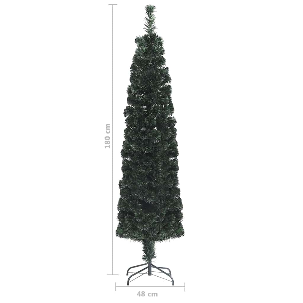 Smal plastgran med fot 180 cm fiberoptik