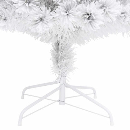 Belyst plastgran vit 240 cm fiberoptik