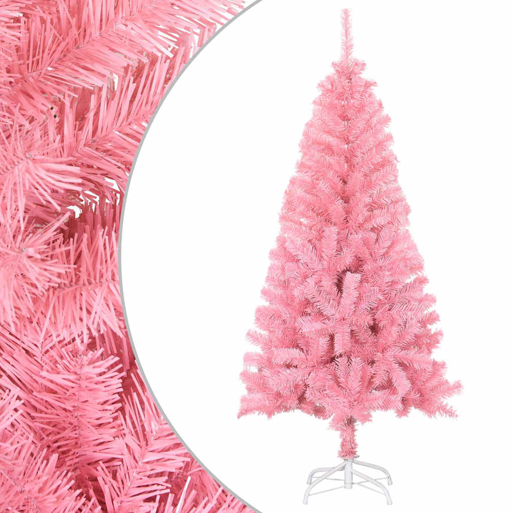 Plastgran med fot rosa 120 cm PVC