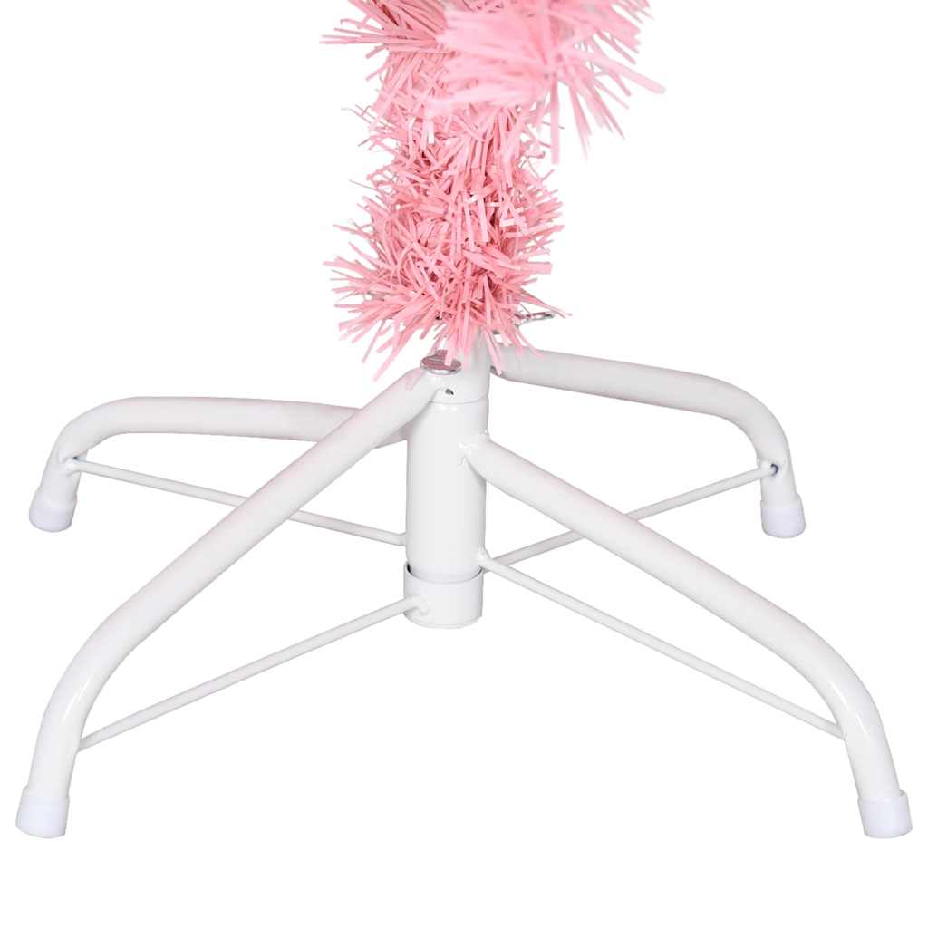 Plastgran med fot rosa 120 cm PVC