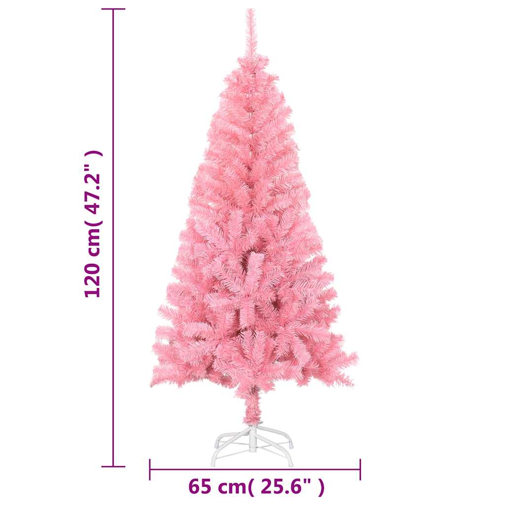 Plastgran med fot rosa 120 cm PVC