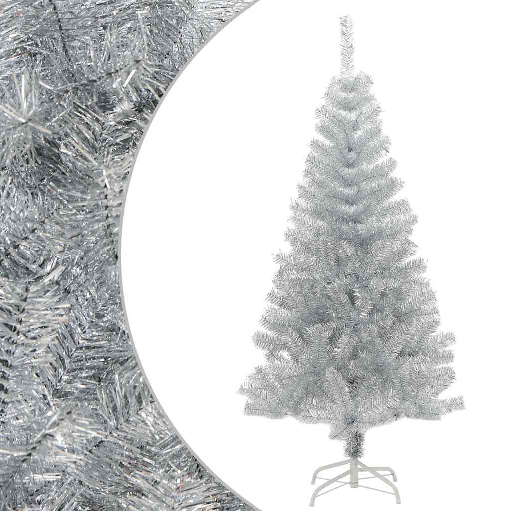 Plastgran med fot silver 120 cm PET