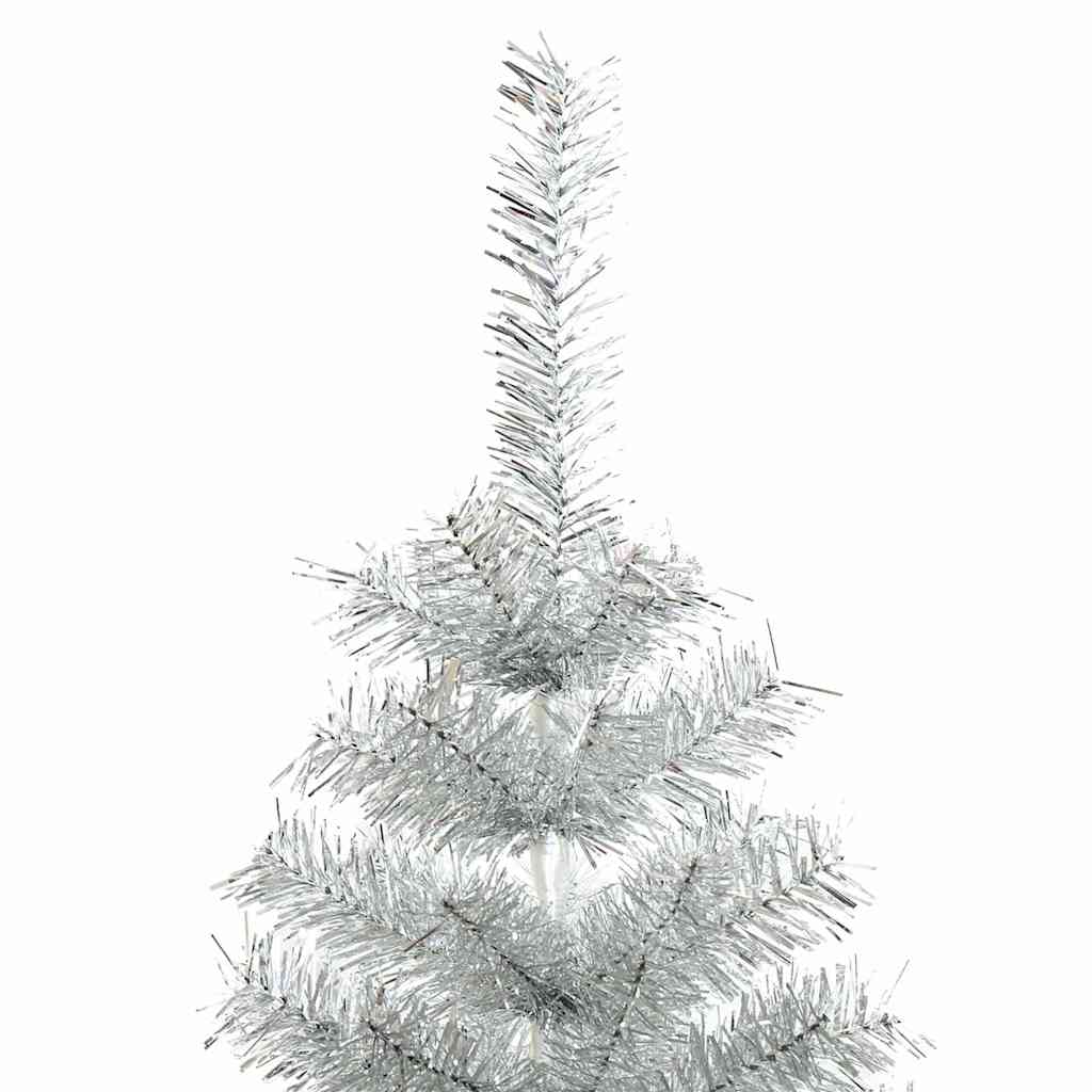 Plastgran med fot silver 120 cm PET