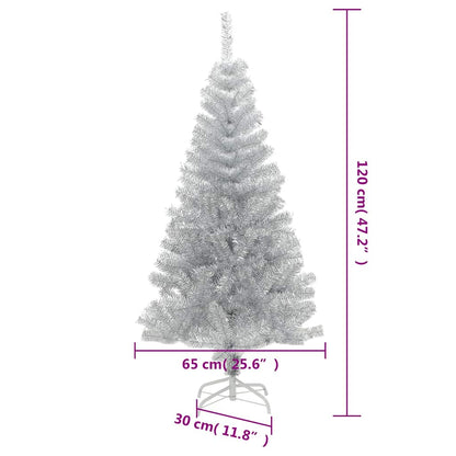 Plastgran med fot silver 120 cm PET