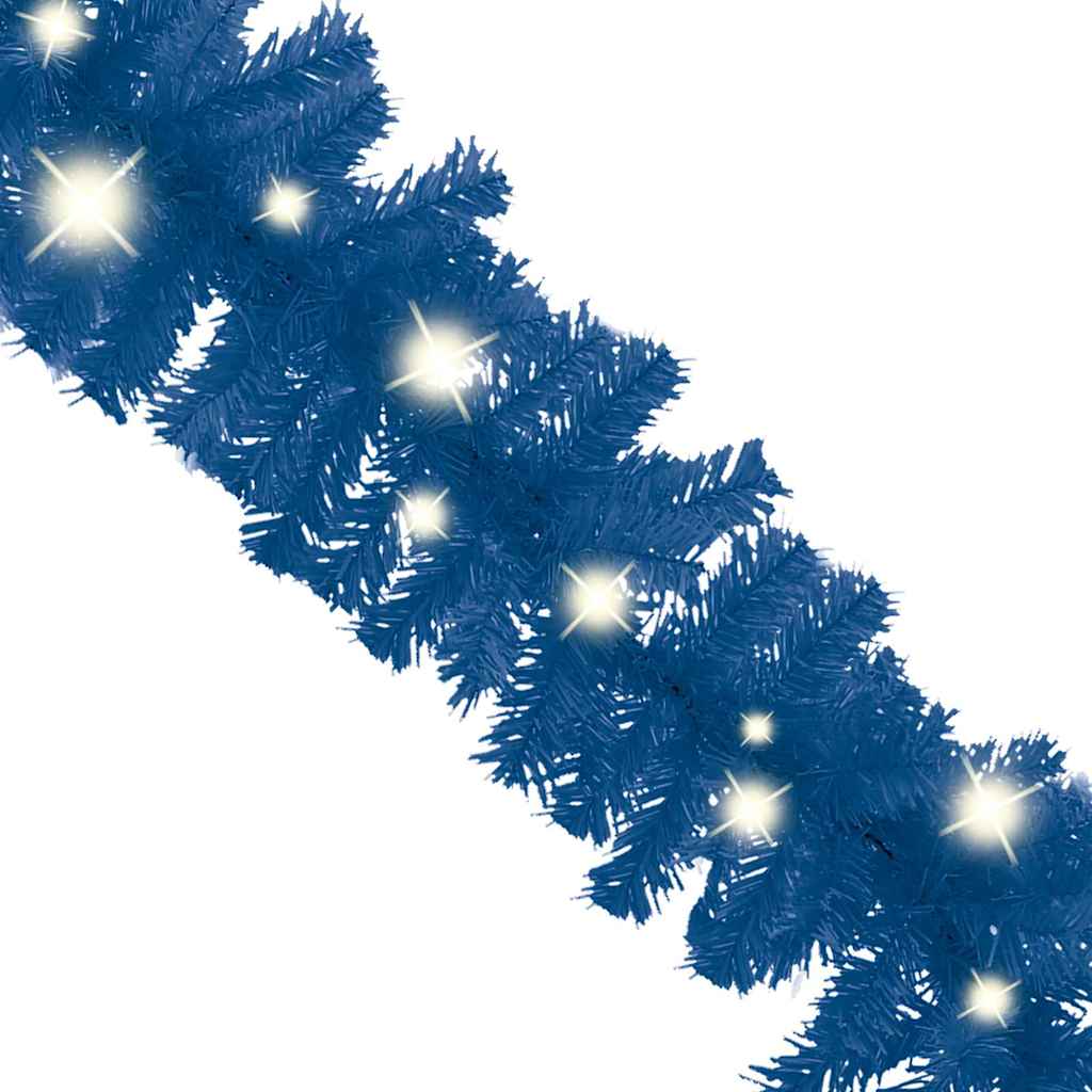 Julgirlang med LED-lampor 20 m blå