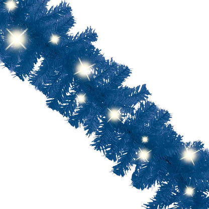 Julgirlang med LED-lampor 20 m blå