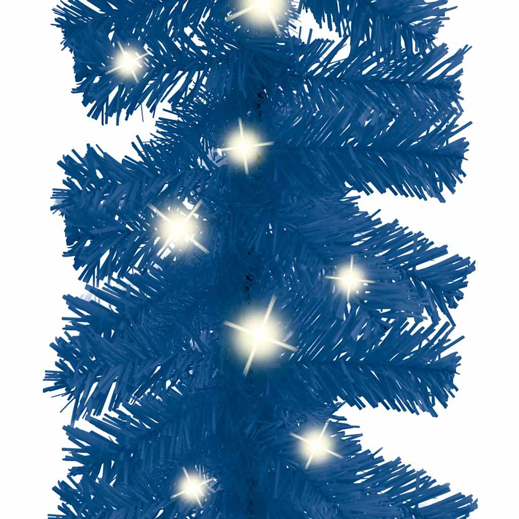 Julgirlang med LED-lampor 20 m blå