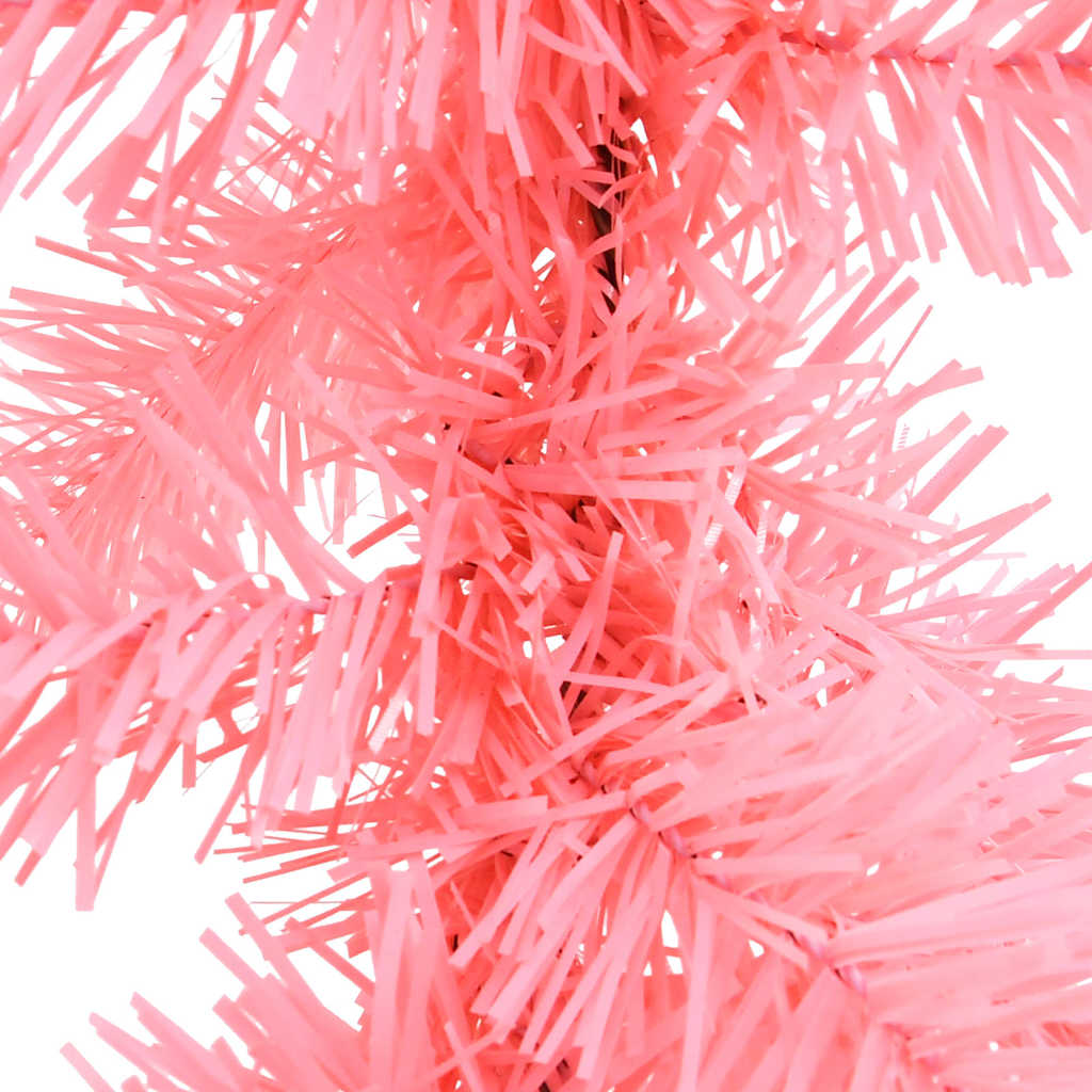 Julgirlang med LED-lampor 10 m rosa