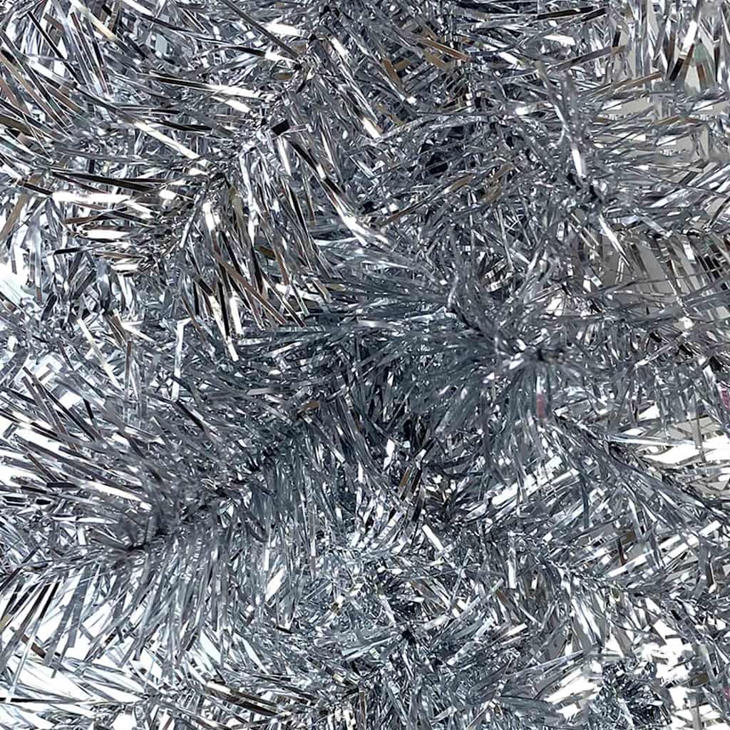 Julgirlang med LED-lampor 10 m silver