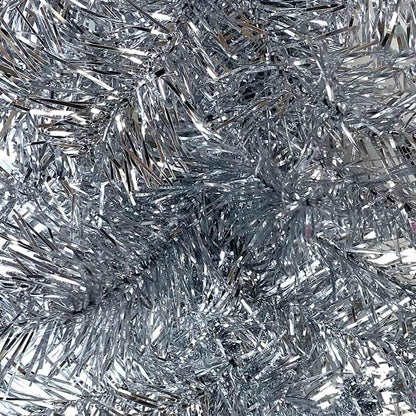 Julgirlang med LED-lampor 10 m silver