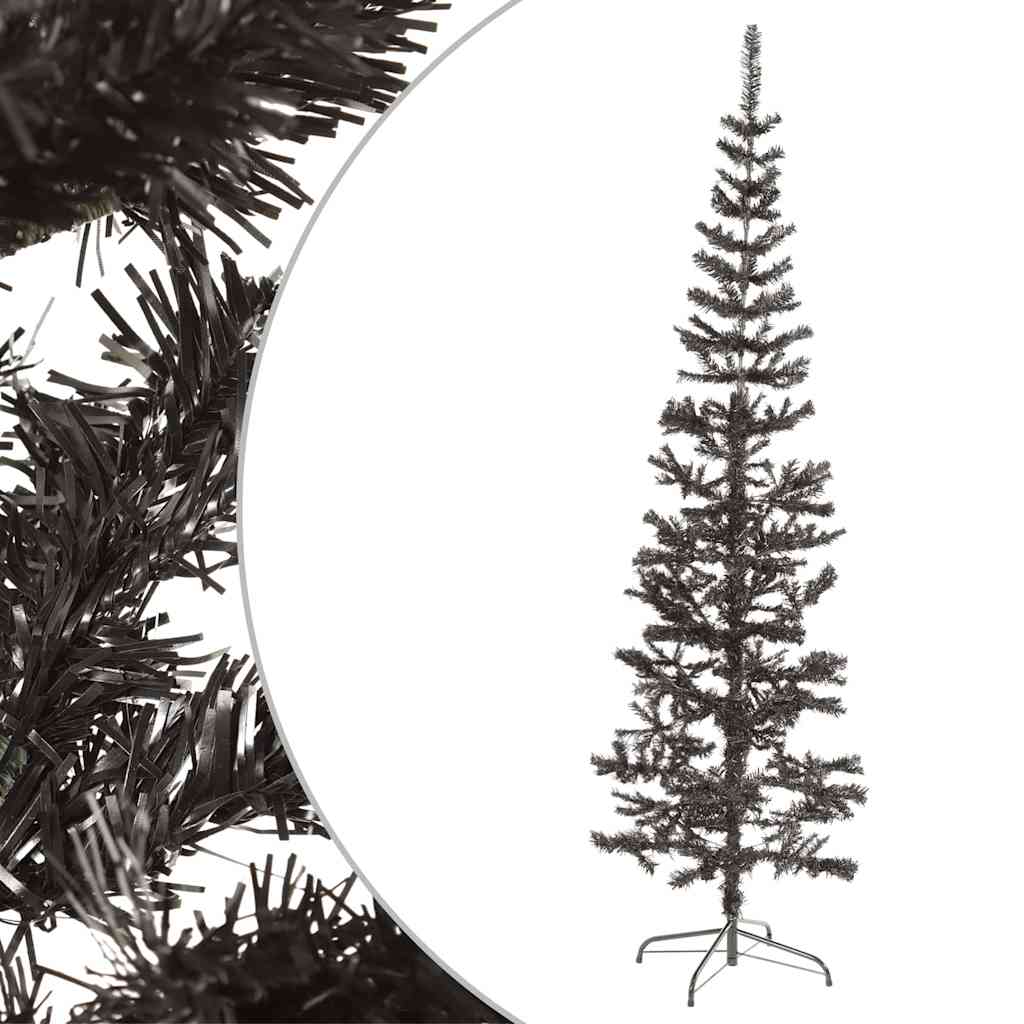Julgran smal svart 180 cm