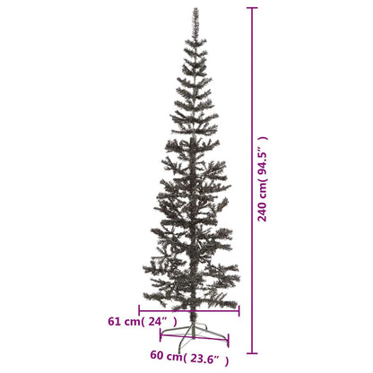 Julgran smal svart 240 cm