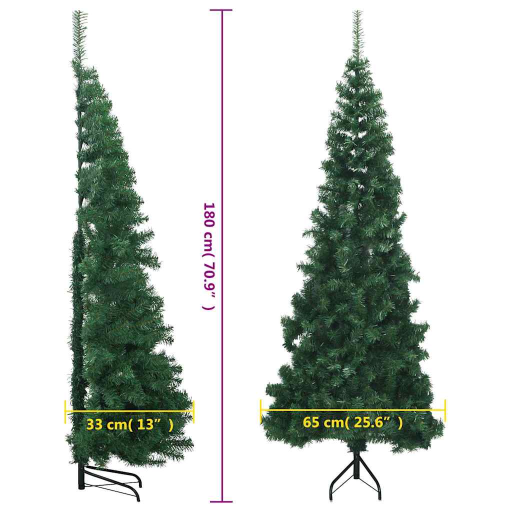 Plastgran för hörn grön 180 cm PVC