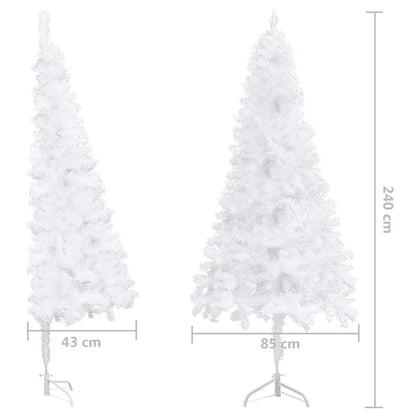 Plastgran för hörn vit 240 cm PVC