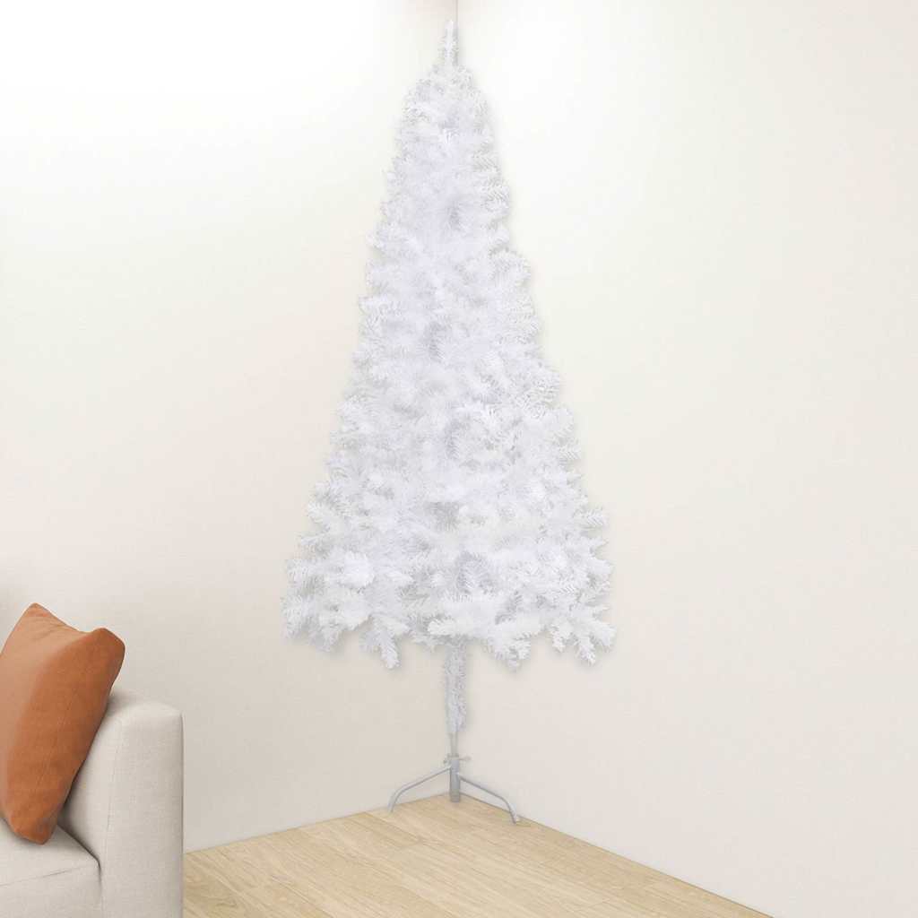 Plastgran för hörn vit 240 cm PVC
