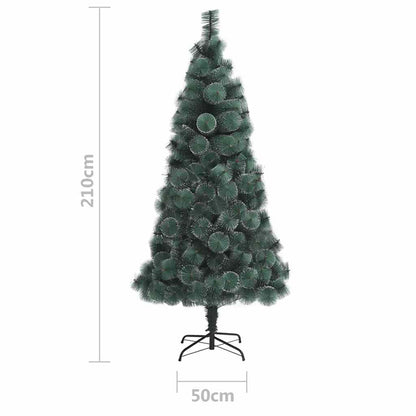 Plastgran med fot grön 210 cm PET