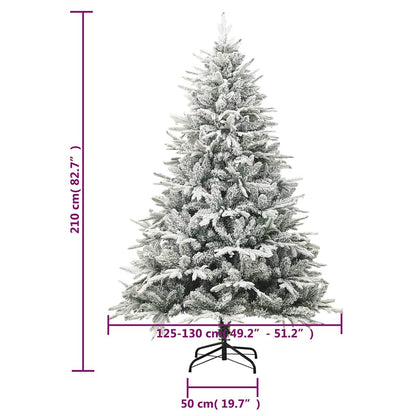 Plastgran med snö grön 210 cm PVC&PE