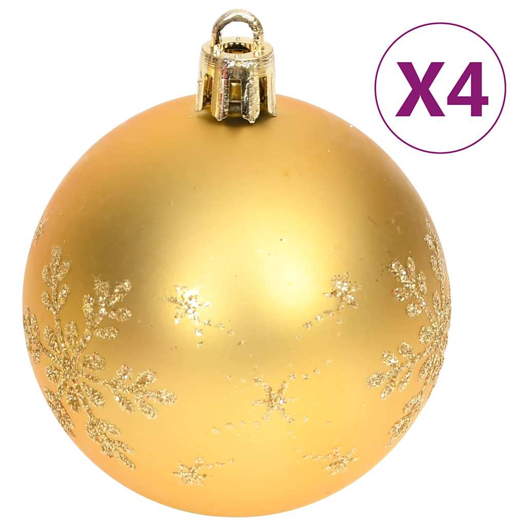 Julgranskulor 70 st guld och röd