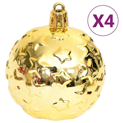 Julgranskulor 70 st guld och röd