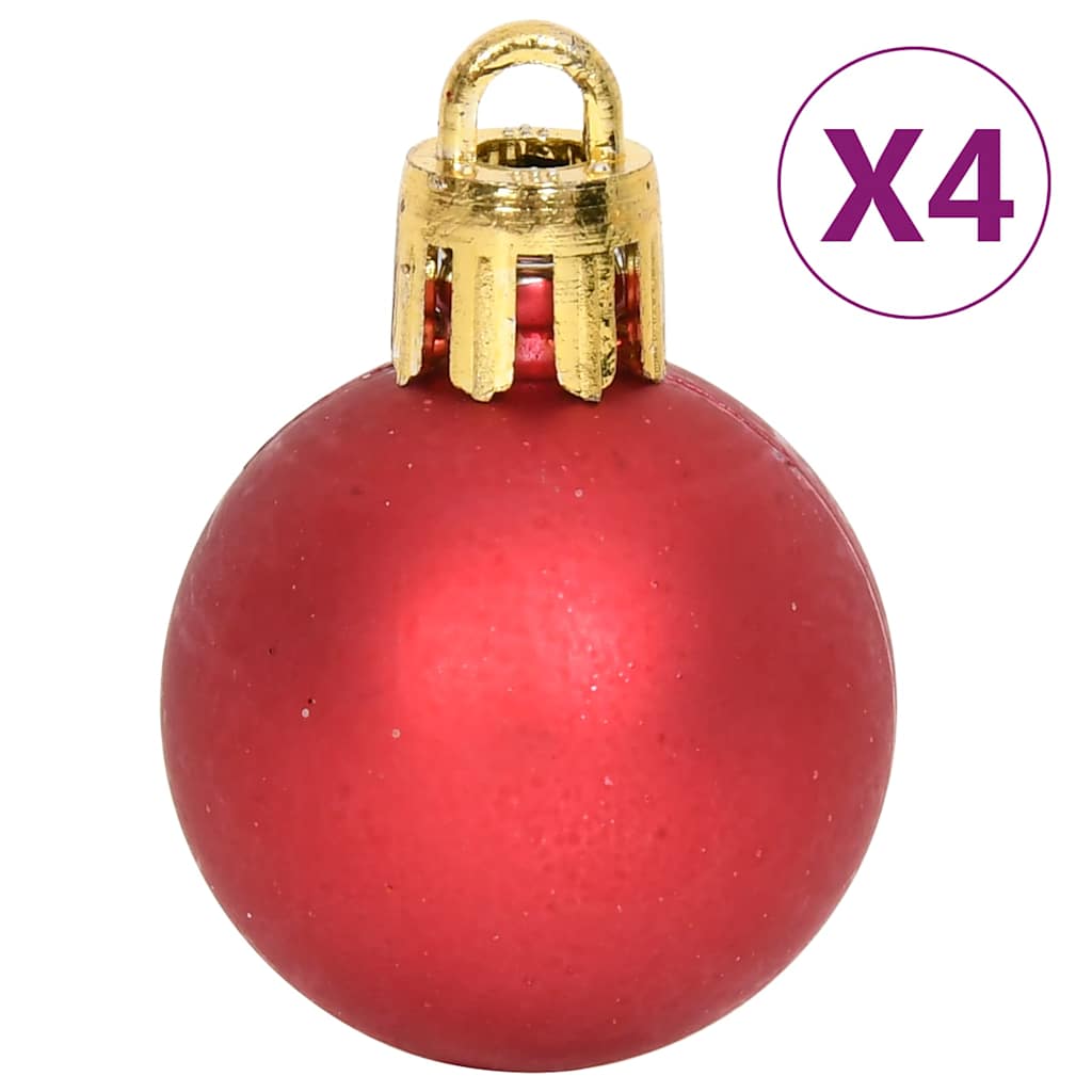 Julgranskulor 64 st röd och vit