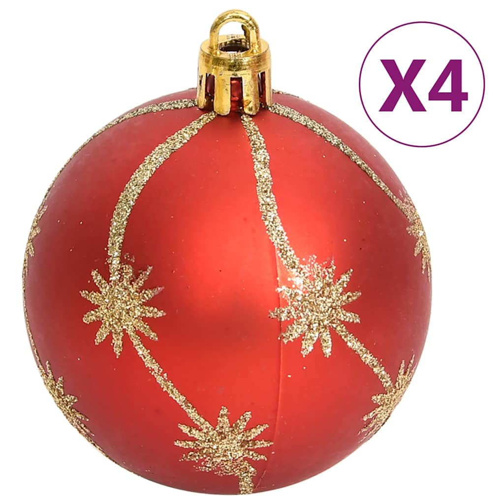 Julgranskulor 108 st guld och röd