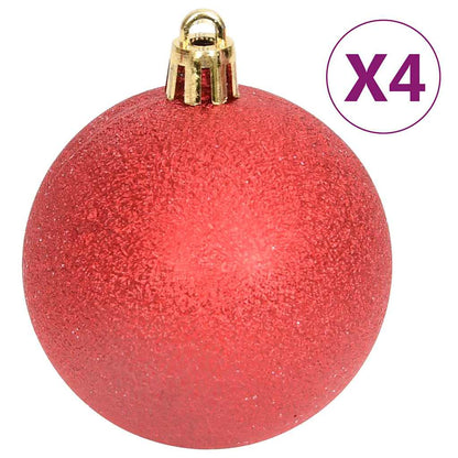 Julgranskulor 108 st röd och vit
