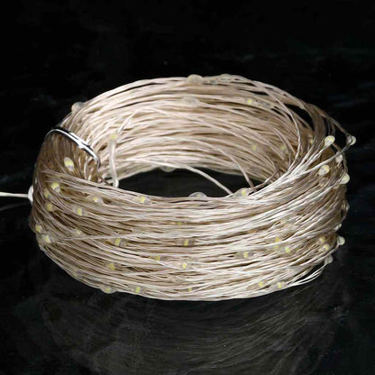 Ljusslinga med 150 LED kallvit 15 m