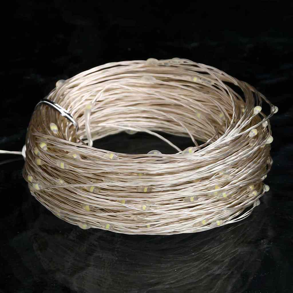 Ljusslinga med 300 LED kallvit 30 m