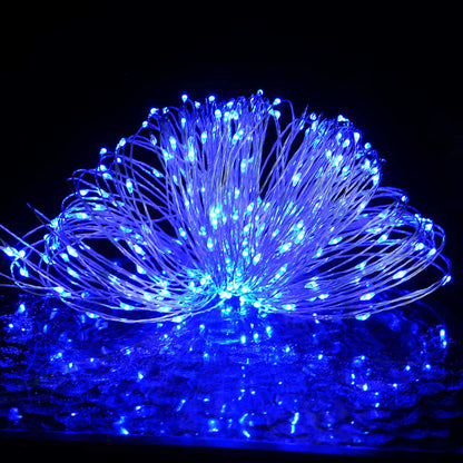 Ljusslinga med 150 LED blå 15 m