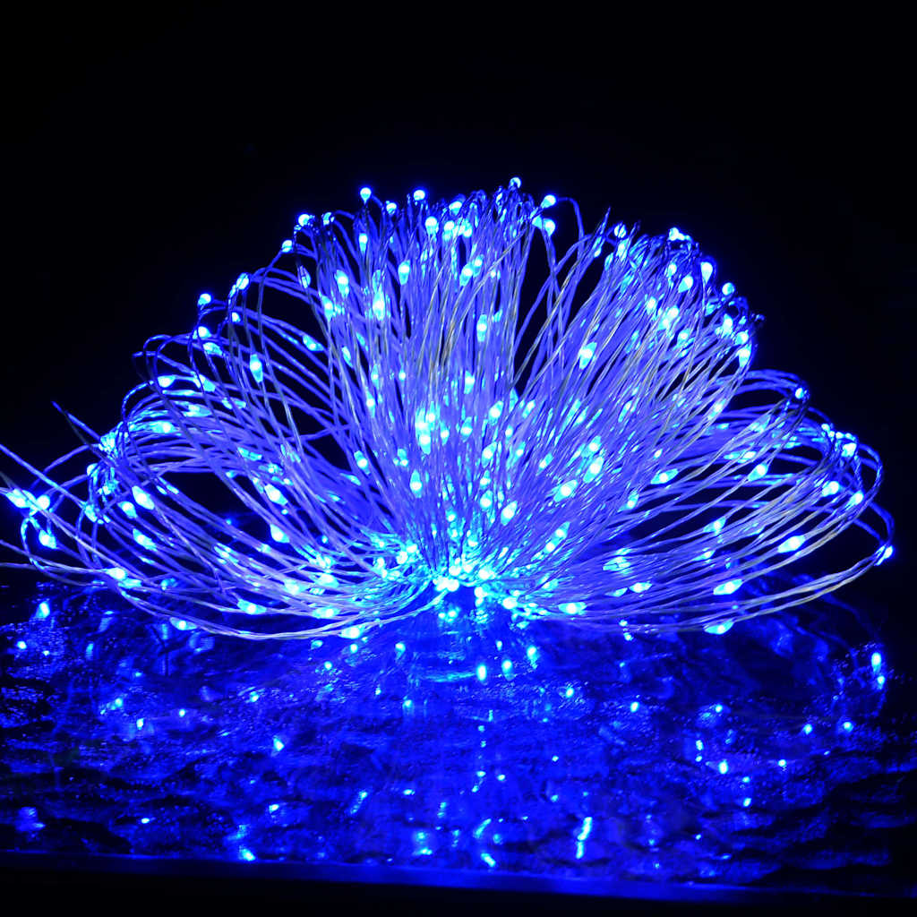Ljusslinga med 300 LED blå 30 m