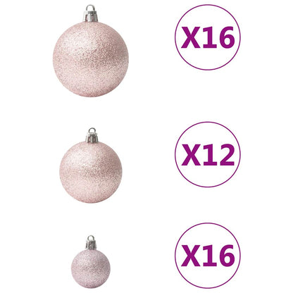 Julgranskulor 100 st rosa